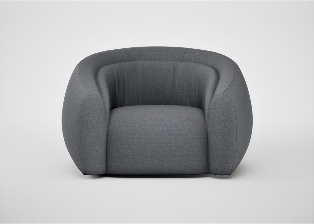 Flora Loveseat Siena Cotton Shale Grey