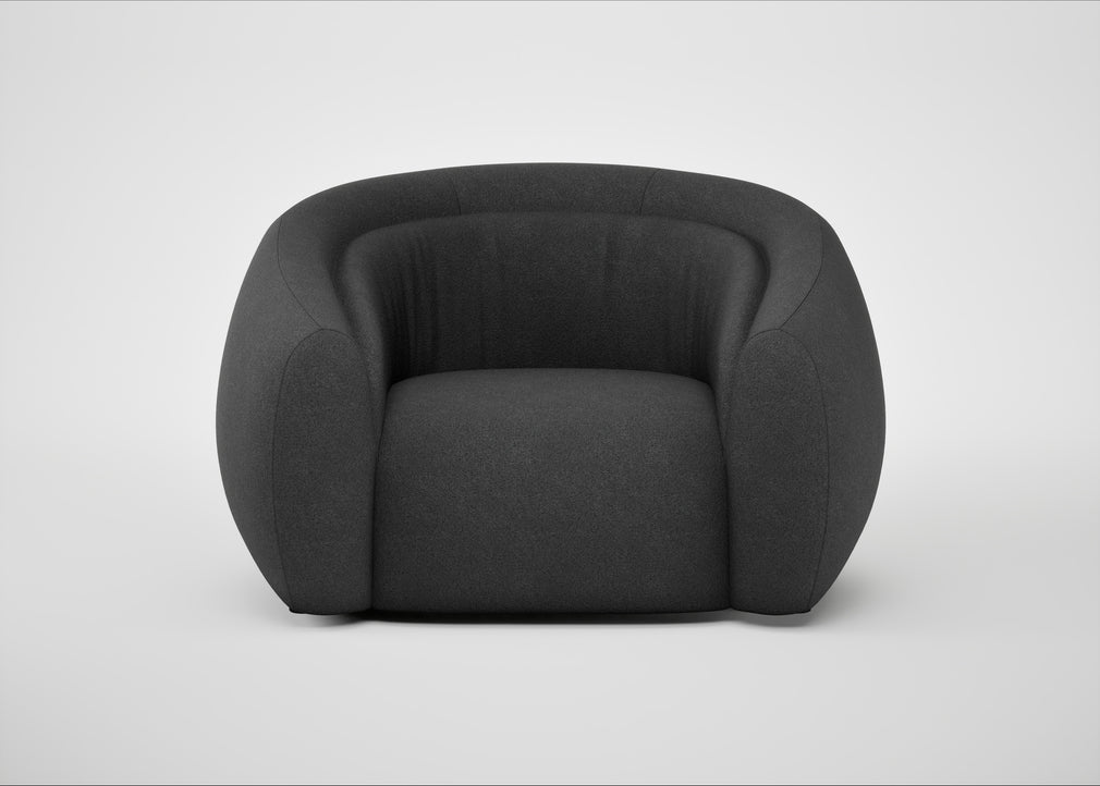 Flora Loveseat St Moritz Wool Grey