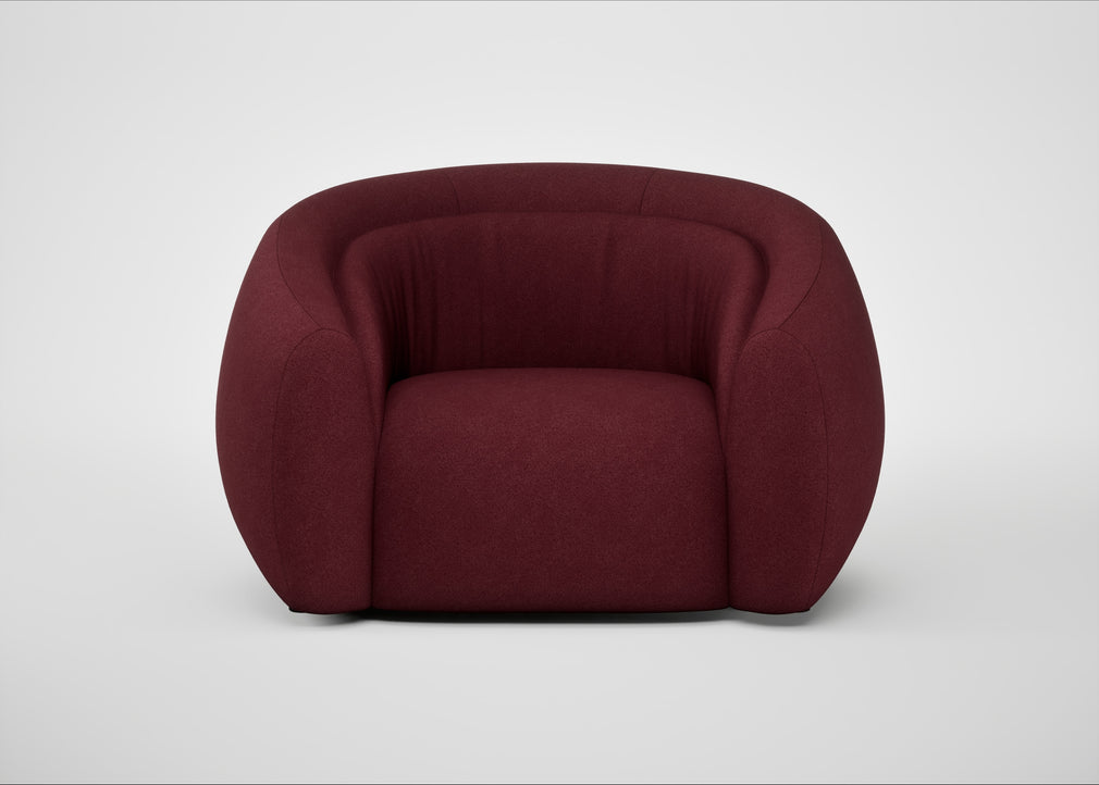 Flora Loveseat St Moritz Wool Red