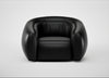 Flora Loveseat Leather Stonewash Black 263
