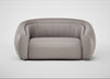 Flora 2 Seater Sofa Daino Leather Elephant