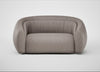 Flora 2 Seater Sofa Leather Grain Light Grey 060