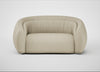Flora 2 Seater Sofa Leather Grain Storm 006