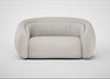 Flora 2 Seater Sofa Leather Grain White 000