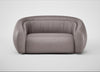 Flora 2 Seater Sofa Heritage Leather Stone Grey 2060