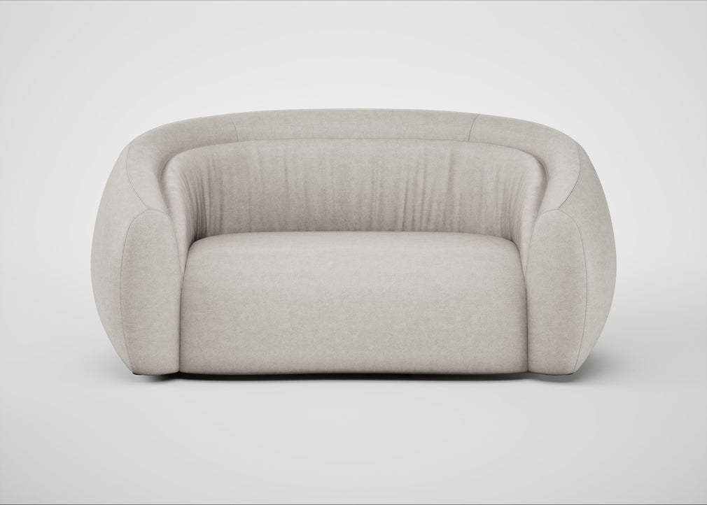 Flora 2 Seater Sofa Linea Leather White 634
