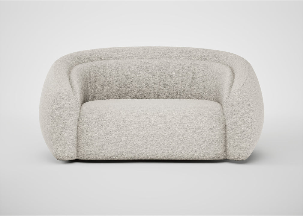 Flora 2 Seater Sofa Loop Boucle Polar