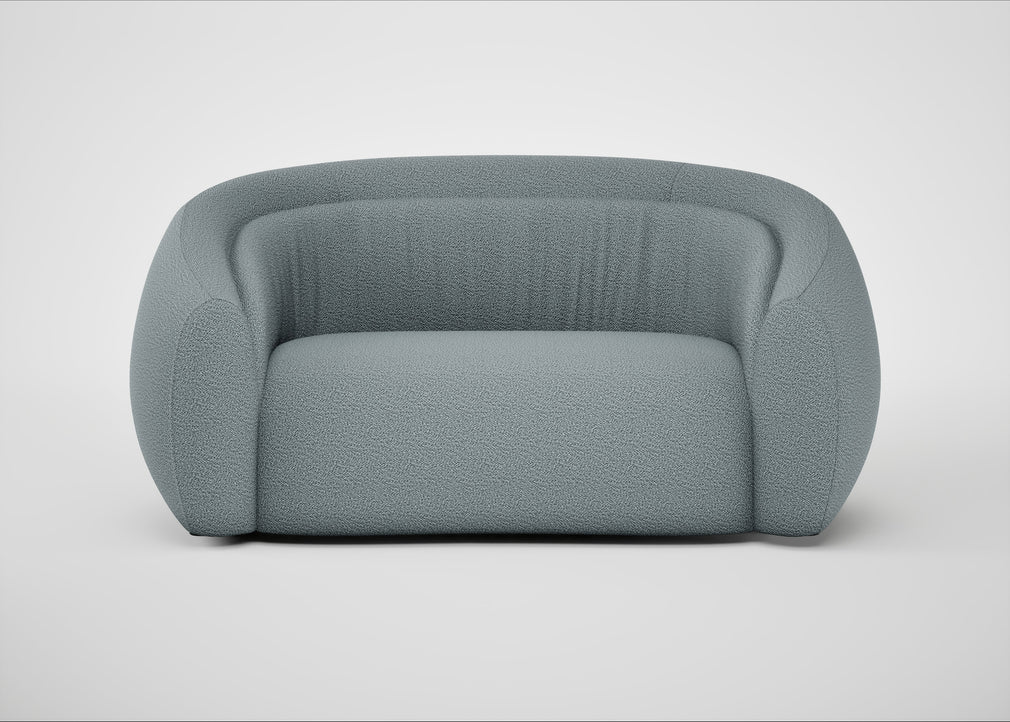 Flora 2 Seater Sofa Loop Boucle Sky