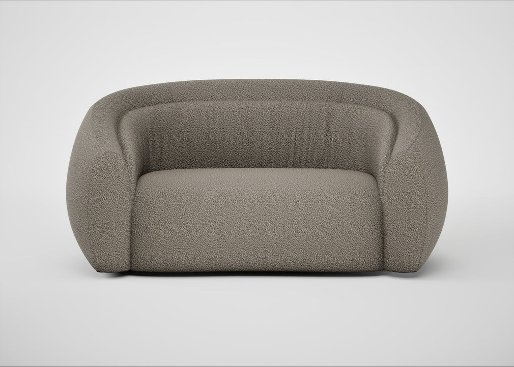 Flora 2 Seater Sofa Loop Boucle Taupe