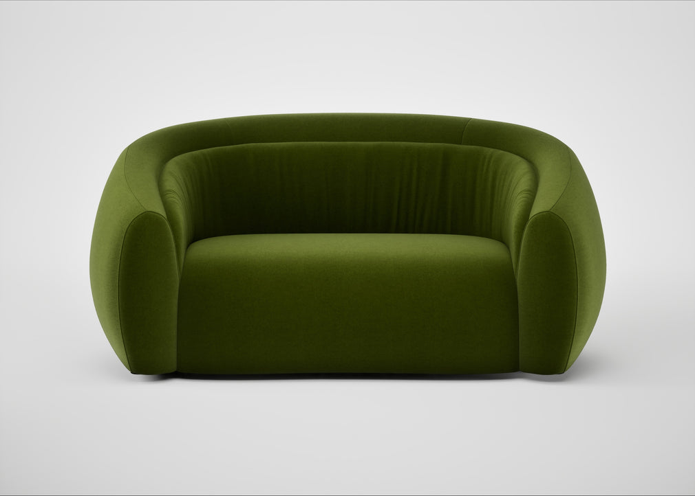 Flora 2 Seater Sofa Nobilis Velvet Leaf