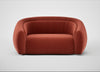 Flora 2 Seater Sofa Nobilis Velvet Rust