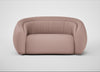 Flora 2 Seater Sofa Siena Cotton Dusky Pink