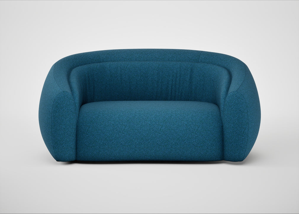 Flora 2 Seater Sofa St Moritz Wool Blue