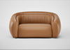Flora 2 Seater Sofa Leather Stonewash Toffee 277