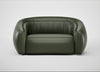 Flora 2 Seater Sofa Leather Stonewash Vintage Green 278