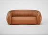 Flora 3 Seater Sofa Daino Leather Treacle