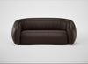 Flora 3 Seater Sofa Leather Grain Chocolate 066