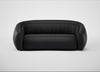 Flora 3 Seater Sofa Leather Grain Graphite 063