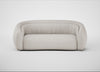 Flora 3 Seater Sofa Leather Grain White 000