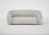Flora 3 Seater Sofa Linea Leather White 634