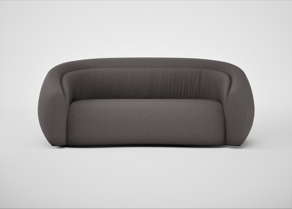 Flora 3 Seater Sofa Loop Boucle Granite