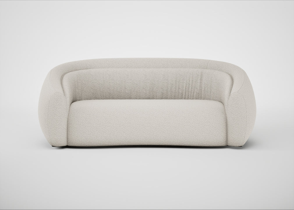 Flora 3 Seater Sofa Loop Boucle Polar