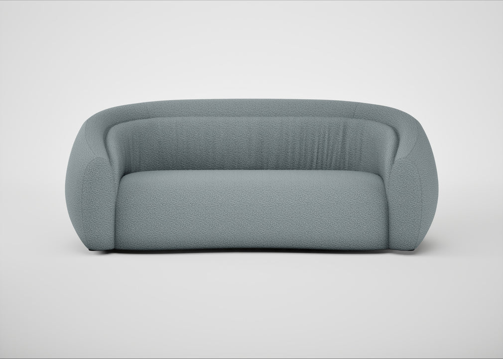 Flora 3 Seater Sofa Loop Boucle Sky