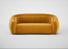 Flora 3 Seater Sofa Nobilis Velvet Mustard