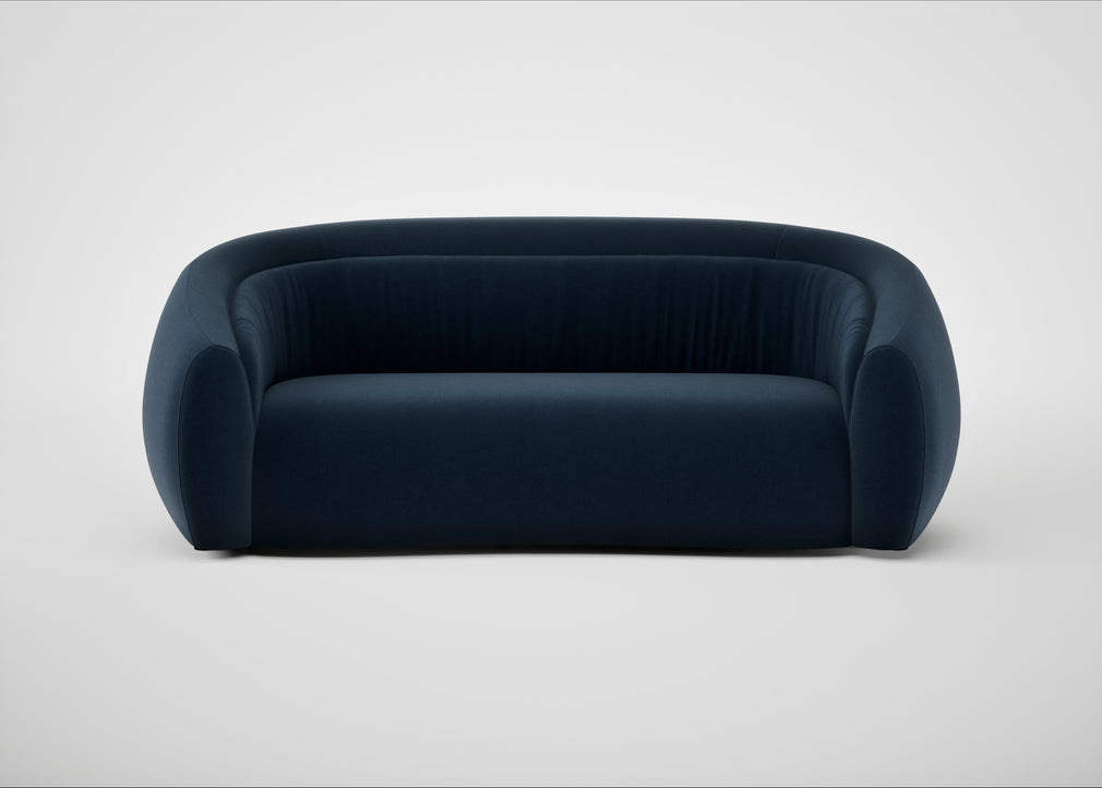 Flora 3 Seater Sofa Nobilis Velvet Night