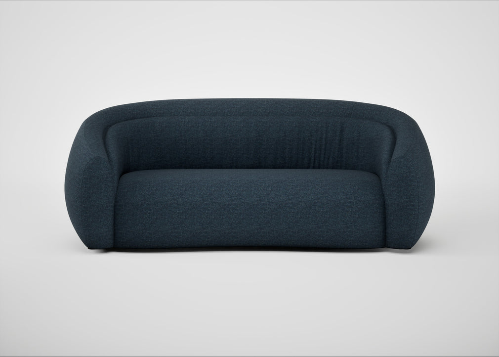 Flora 3 Seater Sofa Siena Cotton Deep Sea