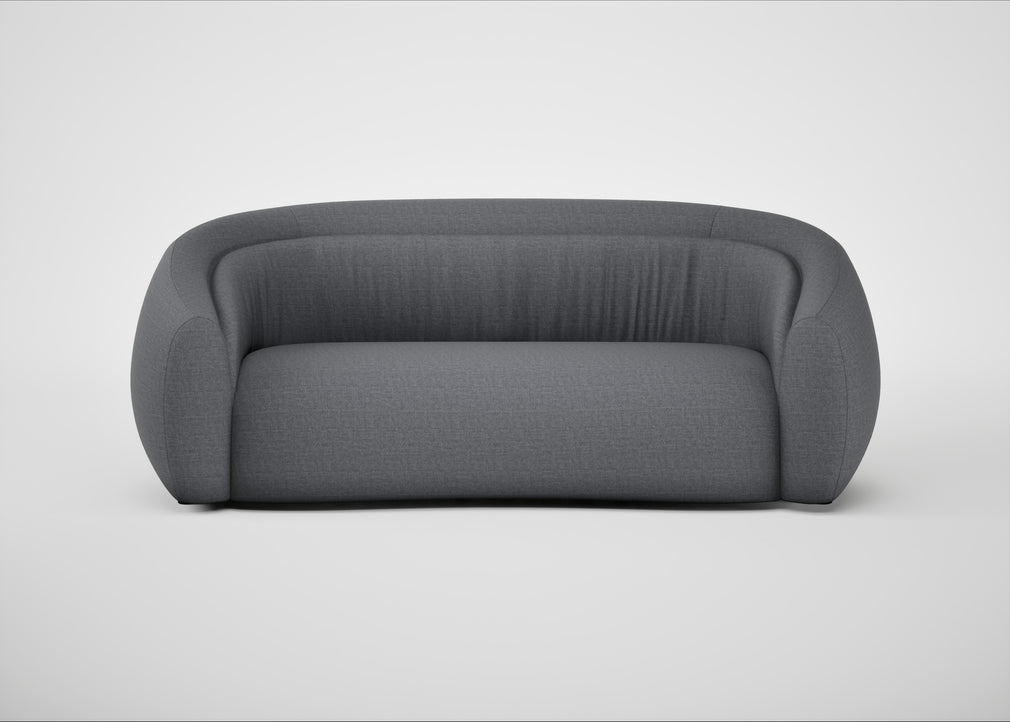 Flora 3 Seater Sofa Siena Cotton Shale Grey