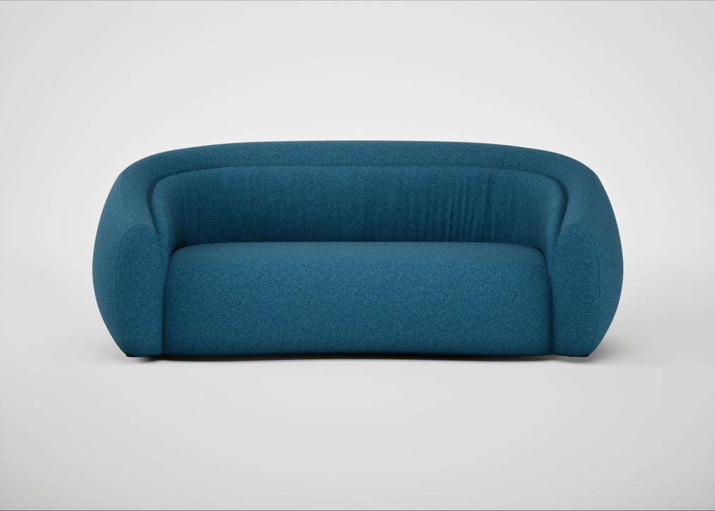 Flora 3 Seater Sofa St Moritz Wool Blue