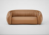 Flora 3 Seater Sofa Leather Stonewash Toffee 277