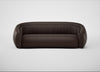 Flora 4 Seater Sofa Leather Grain Chocolate 066