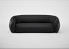 Flora 4 Seater Sofa Leather Grain Graphite 063