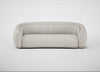 Flora 4 Seater Sofa Leather Grain White 000