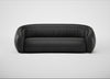 Flora 4 Seater Sofa Linea Leather Black 622