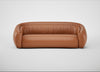 Flora 4 Seater Sofa Linea Leather Brown 680
