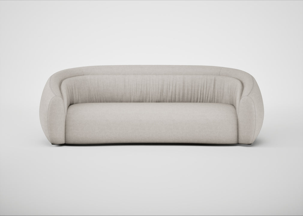 Flora 4 Seater Sofa Linea Leather White 634