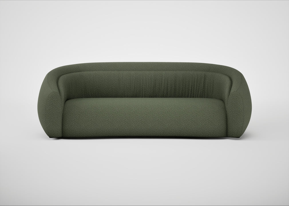Flora 4 Seater Sofa Loop Boucle Forest