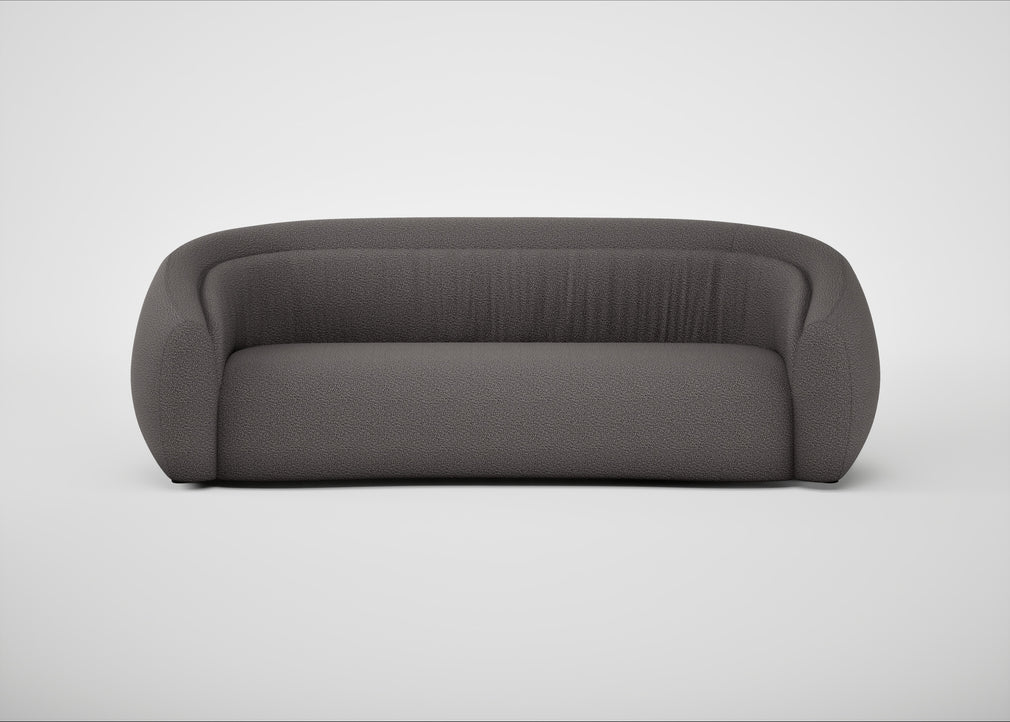 Flora 4 Seater Sofa Loop Boucle Granite