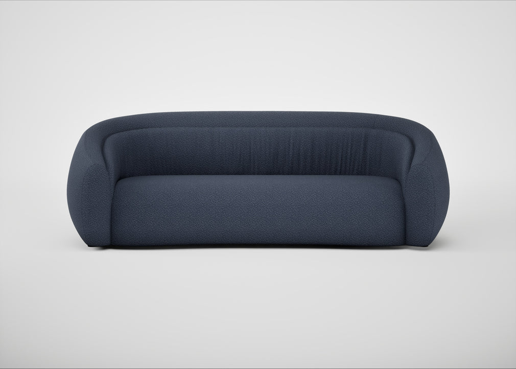 Flora 4 Seater Sofa Loop Boucle Navy
