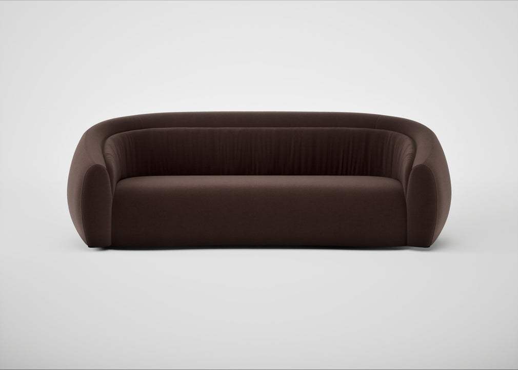 Flora 4 Seater Sofa Nobilis Velvet Espresso