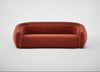 Flora 4 Seater Sofa Nobilis Velvet Rust