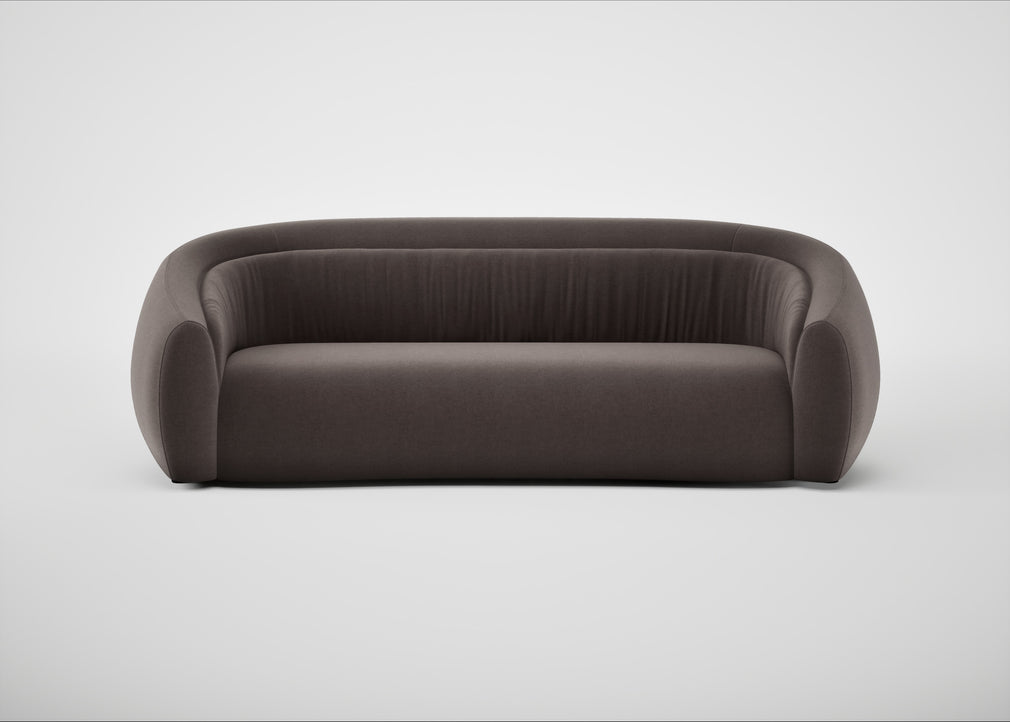 Flora 4 Seater Sofa Nobilis Velvet Sable