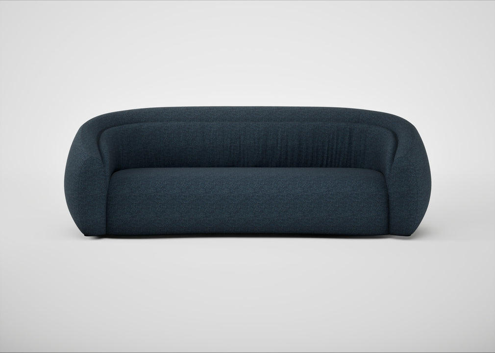 Flora 4 Seater Sofa Siena Cotton Deep Sea