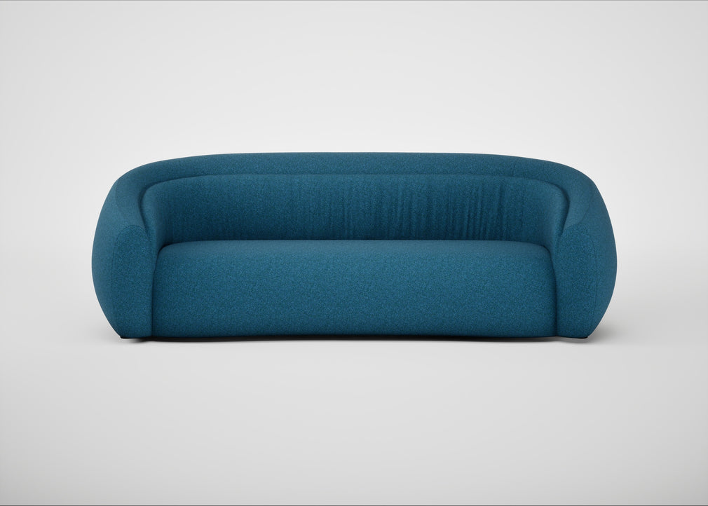 Flora 4 Seater Sofa St Moritz Wool Blue
