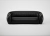 Flora 4 Seater Sofa Leather Stonewash Black 263