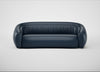 Flora 4 Seater Sofa Leather Stonewash Navy Blue 279