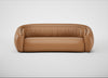 Flora 4 Seater Sofa Leather Stonewash Toffee 277